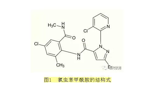 氯虫苯甲酰胺的结构式